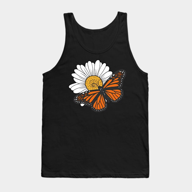 Monarch Butterfly Entomology Tank Top by KAWAIITEE